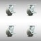 Service Caster 5 Inch SS Thermoplastic Rubber Caster Set with Roller Bearings&Brake/Swivel Lock SCC-SS30S520-TPRRF-TLB-BSL-4 - alternate 1